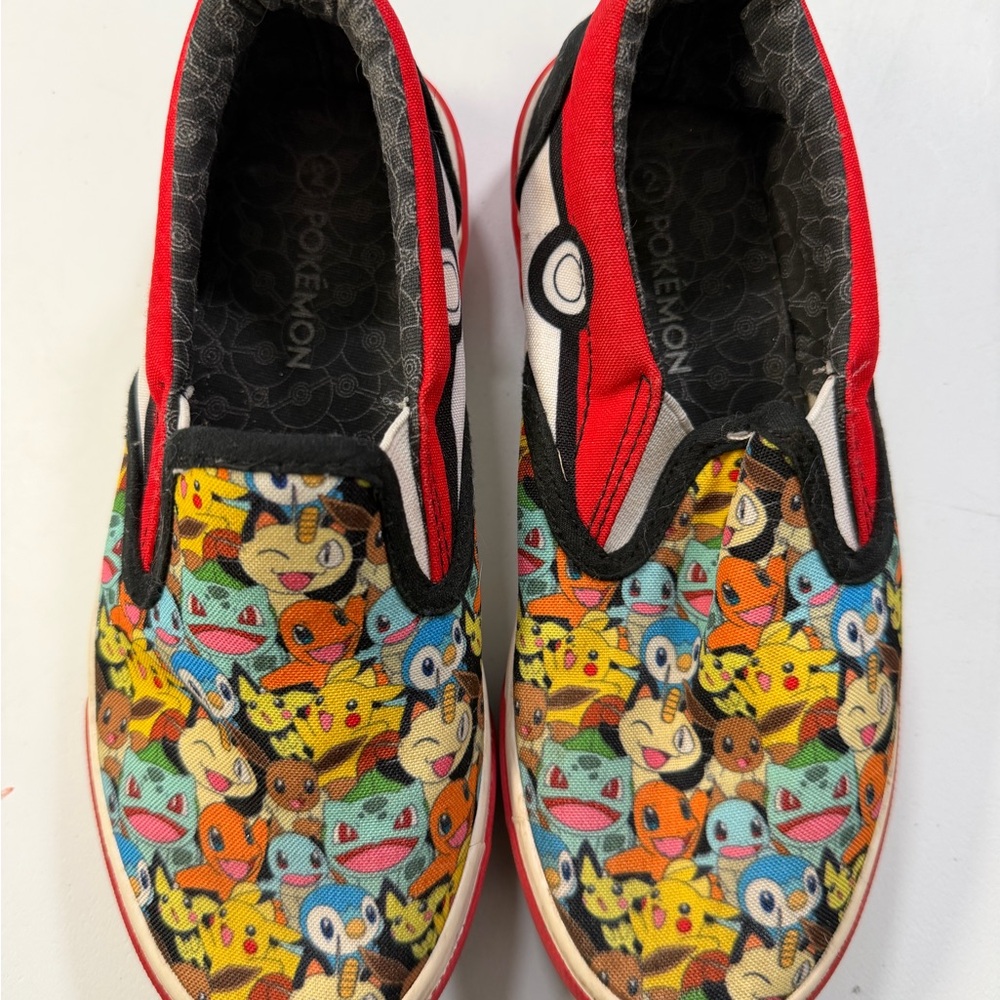 Kids pokemon slip on ground up sneakers